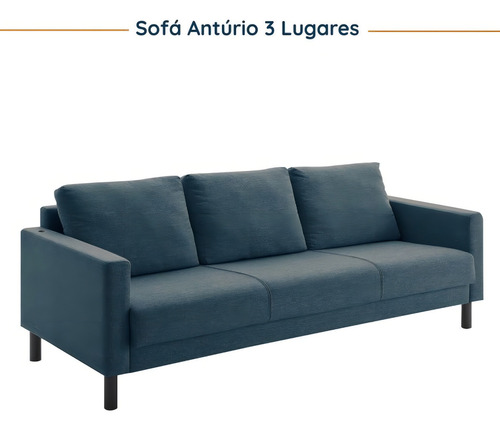Conjunto De Sofá Antúrio 3 E 2 Lugares Com Usb Em Linho Wt