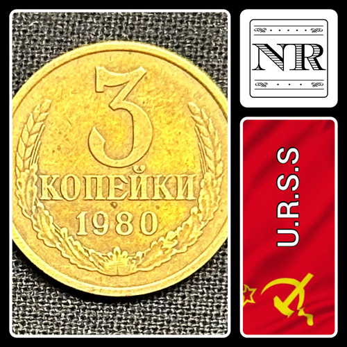 Rusia - 3 Kopeks - Año 1980 - Y #128 - Urss - Cccp