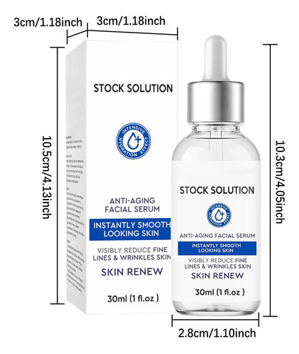 Serum Instant Effect Face Stock Solution Plumping Skin Tight