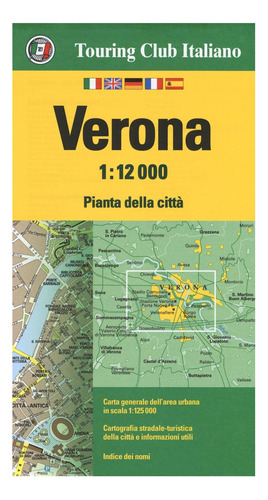 Libro: Verona City Map : 1:12,000 (english, Spanish, French,