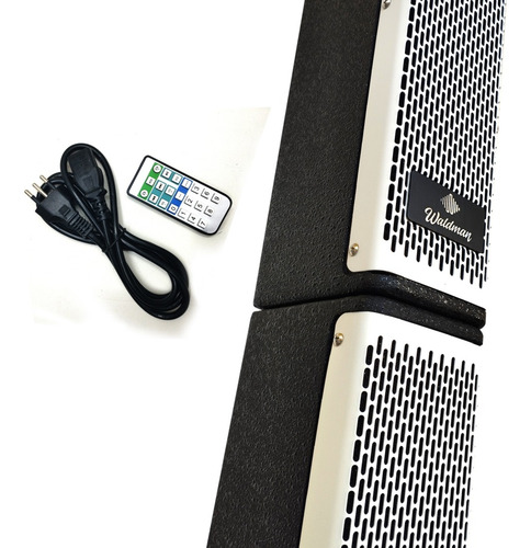 Kit Caixa Amplificada Waldman Kpt2-12124 Sub 12 Pol 2 Torres