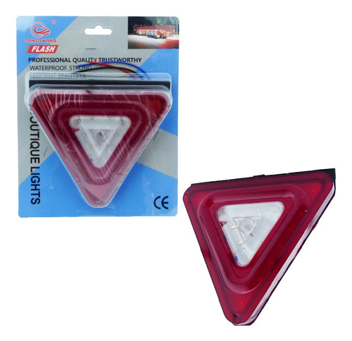 Luz Trasera Triangular Led Marca Damo-wang Para Camion A 24v