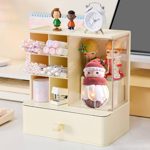 Caja De Almacenamiento De Joyería De Organizador De Beige