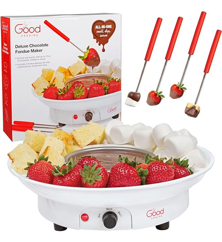 Fabrica Fondue Chocolate Set Con 4 Tenedores Y Charola Para