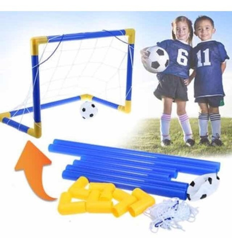 Arco Fútbol Set + Balón Y Bombín Juguete Niños