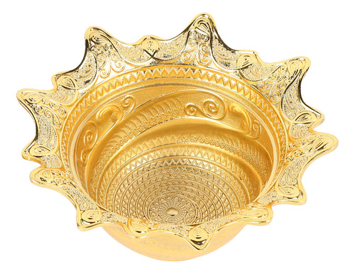 Frutero Metálico Para Caramelos, Color Dorado, Elegante, Ret