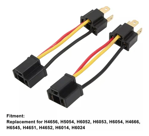 Adaptador De Faro, 2 Unidades, Conector H4, Luz Frontal