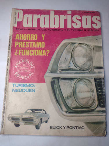 Revista Parabrisas Nº83 Noviembre 1967 