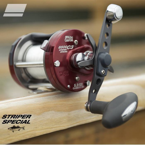 Reel Abu Garcia 6500 C3 Stripper feito especialmente na Suécia Cor Rojo