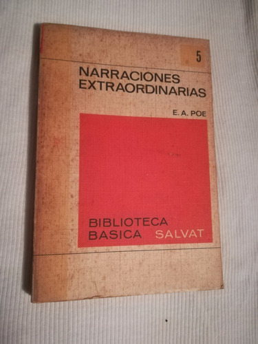 Libro Narraciones Extraordinarias, Edgar Allan Poe.