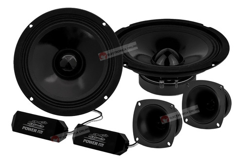 Set De Medios 6.5  2 Vias 160 Watts Crossover Tweeters Iman