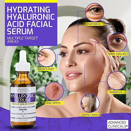 Ácido Hialurónico Advanced Clinicals Serum 52 Ml