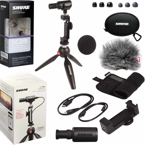 Shure Motiv Mv88+se215 Kit De Video Micrófono + Auriculares