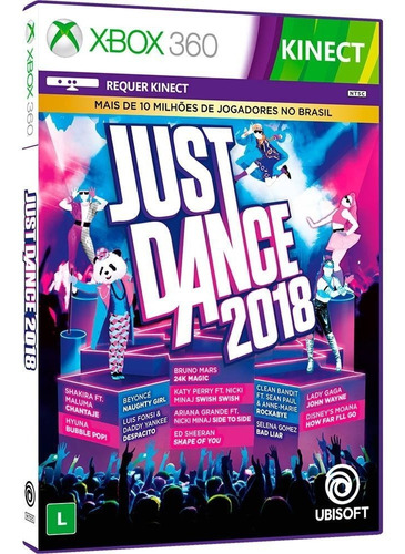 Just Dance 2018 - Xbox 360 - Novo - Mídia Física - Lacrado