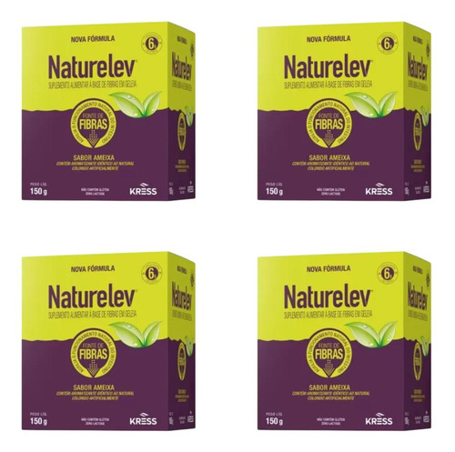 4 Potes Naturelev Geléia De Ameixa E Tamarindo De 150g Cada