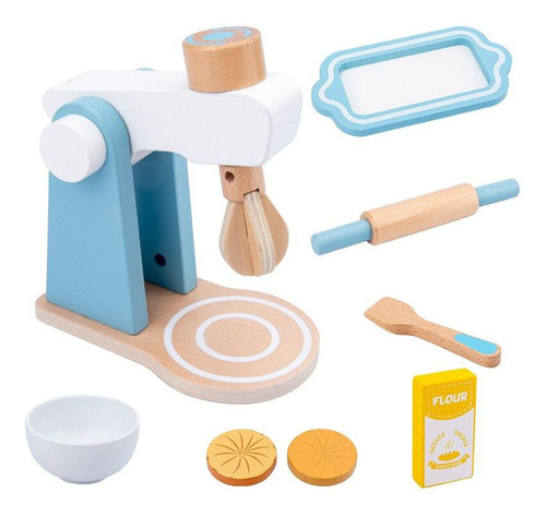 Juego De Cocina Batidora En Madera Universo Binario