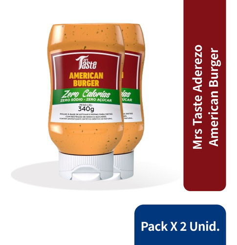 Pack Mrs Taste Aderez American Burger X 2u