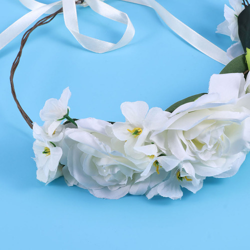 Diademas Artificiales Con Flores Artificiales, Diadema Con F