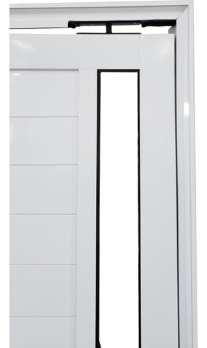 Porta Pivotante De Alumínio 210 X 100cm Com Puxador E Vidro