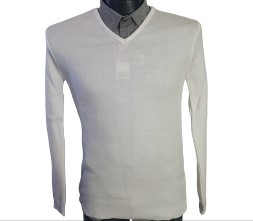 Sueter Ligero Casual Slim Fit Cuello V Hombre