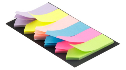 6 Paquetes D/notas Adhesivas Tipo Post-it Banderitas 18x55mm