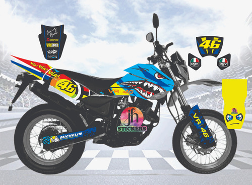 Graficos Dm 150 Tiburon, Stickers Dm150, Wrap. Calcomanias (Usado)