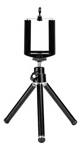 Mini Tripé 20cm Mtp-001 Com Suporte De Celular