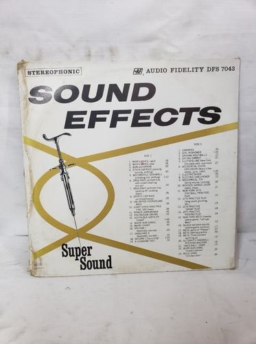 Sound Effects Barry Oslander Disco Lp Vinilo Acetato 