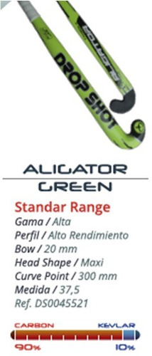 Palo De Hockey Drop Shot Aligator 90% Carbono + Regalo