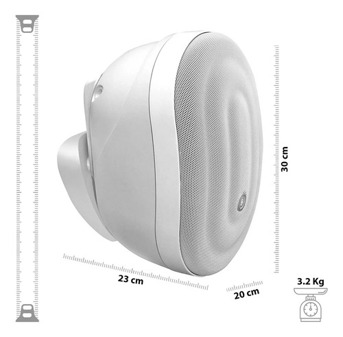 Bocina para Exteriores Pure Acoustics con bluetooth Ipx6 piscinas patios terrazas Bocinas Inalambricas Plug & Play
