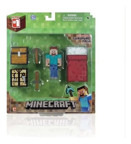 Figura Minecraft - Steve Con Accesorios