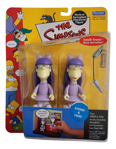 Figura Los Simpsons Playmates Series 8 Sherri Y Terri