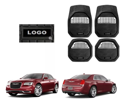 Tapetes 4pz Bandeja 3d Logo Chrysler 300 2015 - 2021 2022