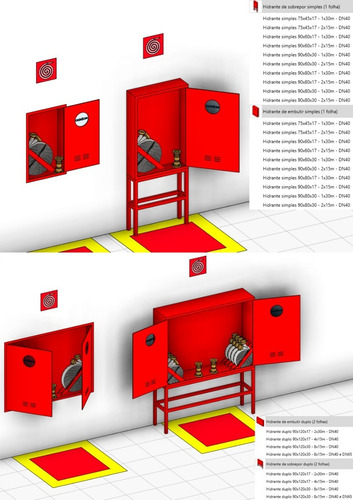 Revit Template Projeto Contra Incêndio + Hidrossanitário