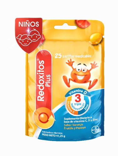 Redoxitos Plus Infantil Vitaminas C, D Y Zinc 