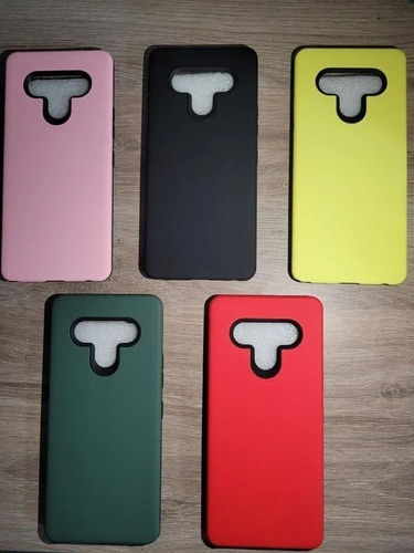 Funda Anti Golpe Lisa Para LG K61 Y Vidrio Templado 