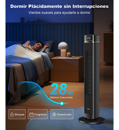 Ventiladores De Torre 40 Inch 9 M/s Silencioso 3 Velocidades