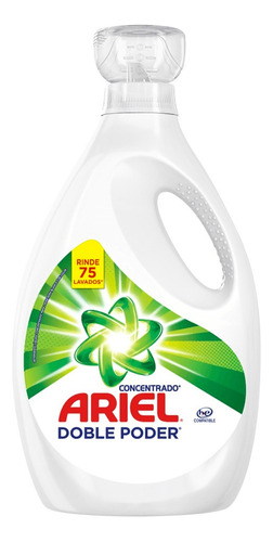 Detergente Líquido Ariel Concentrado Doble Poder 3 L