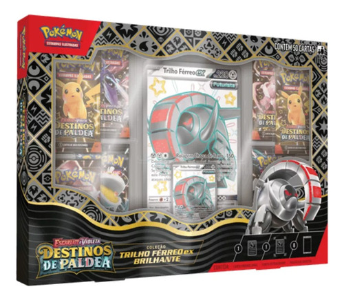 Box Pokémon Destinos De Paldea Trilho Férreo Ex Brilhante