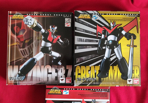 Mazinger Z & Gran Mazinger + Weapon Set + Bases Act 5 Bandai