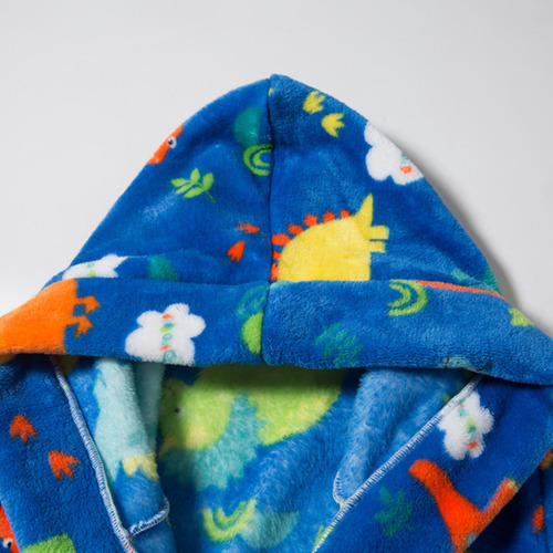 Bata De Baño B Para Niños Y Niñas, Franela, Con Capucha, Bat
