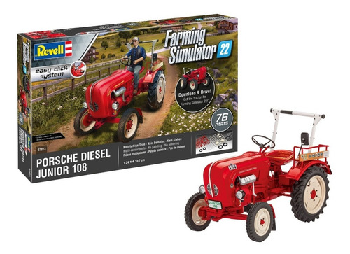 Tractor Porsche Diesel 108 Easy Click - 1/24 Revell 07823