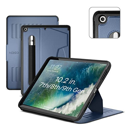 Funda Para iPad (10.2  2021) Con Soporte Magnetico (azul)