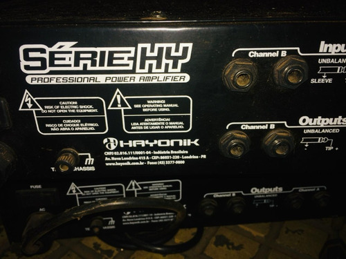 Amplificador De Som Hayonik 2.500 Professional