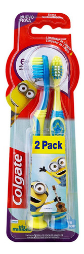 Cepillo de dientes infantil Colgate Smiles Minions suave pack x 2 unidades