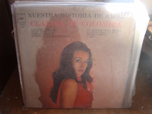 Vinilo Claudia De Colombia Nuestra Historia De Amor M4