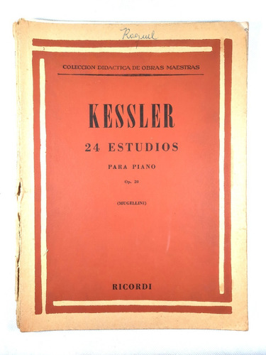 Partitura: 24 Estudios Para Piano - Op. 20 - Kessler