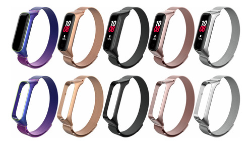 Malla Metal Para Samsung Galaxy Fit2 R220 Cierre Magnético