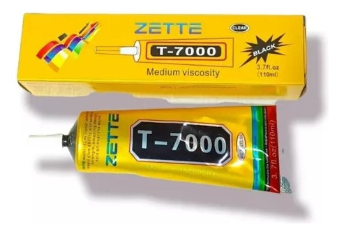 Pega Adhesivo Negra Zette 110ml T7000 Pantalla Celular