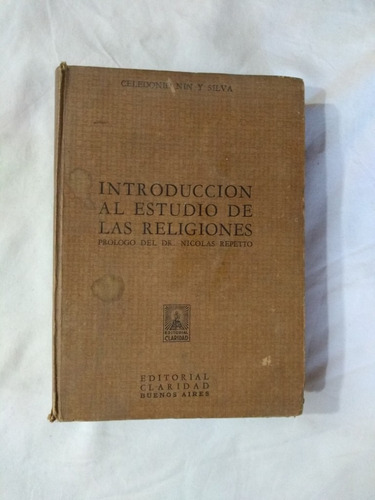 Introducción Al Estudio De Las Religiones - Nin Y Silva